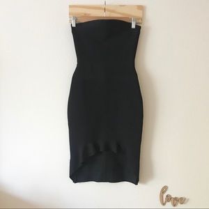 TOPSHOP Mistress Rocks Black Strapless Dress